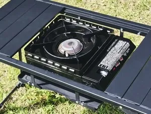 専用ラックにセットするバーナー（タフまる）