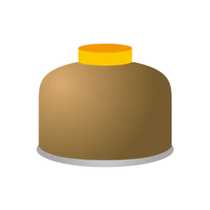 OD缶（アウトドアガス）のイラスト