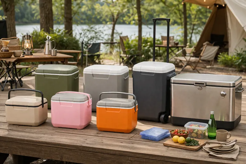 コールマンのクーラーボックス限定カラーの選び方をイメージした比較画像