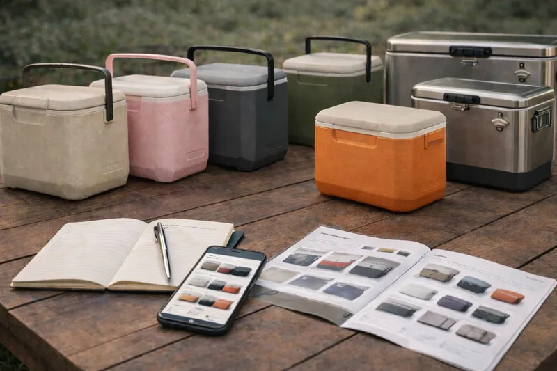 コールマンのクーラーボックス限定カラーやコラボの疑問を確認するFAQイメージ