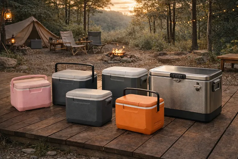 コールマンの限定カラーやコラボクーラーボックスの選び方をまとめたイメージ画像