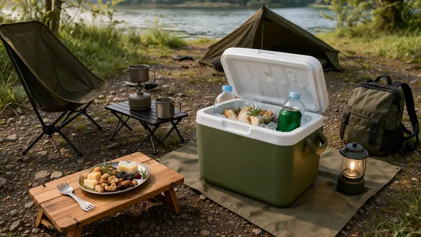 ソロの軽量キャンプに合う8L〜10Lの小型クーラーのイメージ