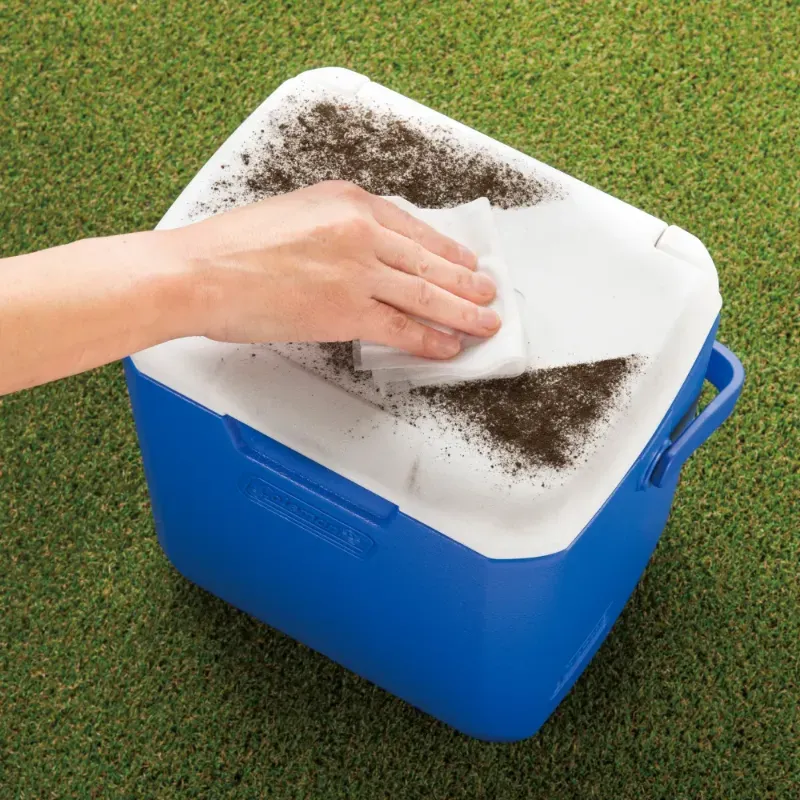 コールマン テイク9の上蓋に採用されたイージークリーントップの説明写真