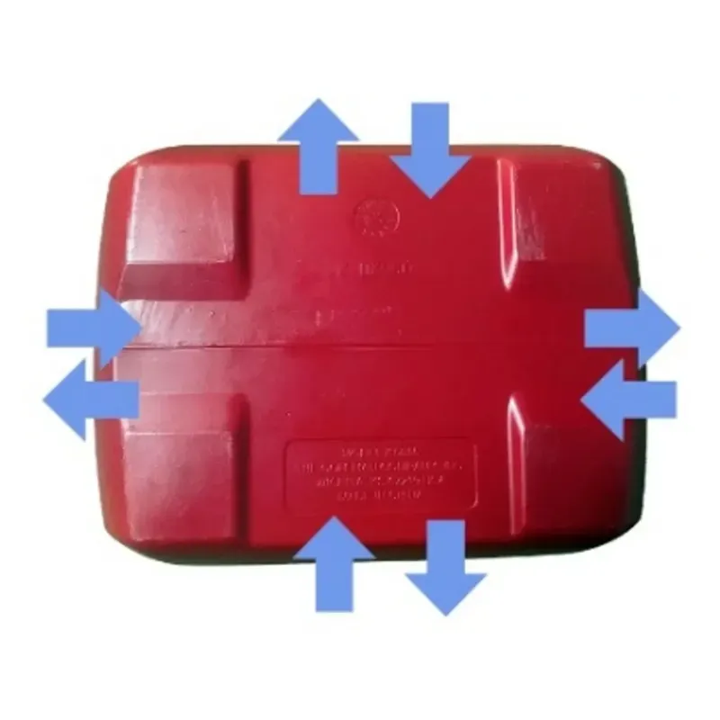 コールマン テイク9の底面に採用されたニューライズボトム構造の説明写真