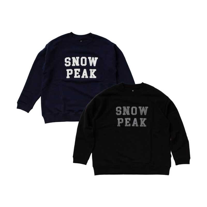 雪峰祭2023秋 Snow Peak Felt Logo Sweatshirt Pullover