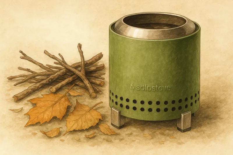 ソロストーブ メサと自然燃料のイメージ｜小枝で使う卓上焚き火
