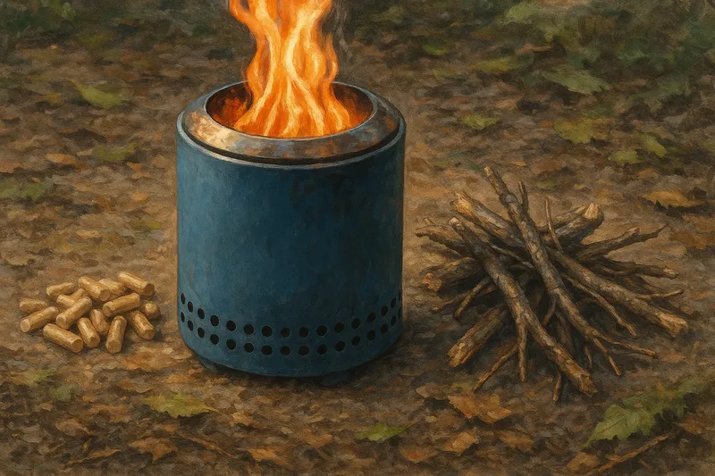 ソロストーブ メサの燃料比較：ペレットと小枝の違いを解説するアイキャッチ画像